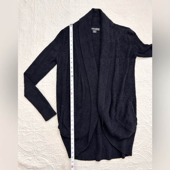 Barefoot Dreams Cardigan Cozy Chic Lite Circle Cardi Black Size Small - Picture 16 of 16